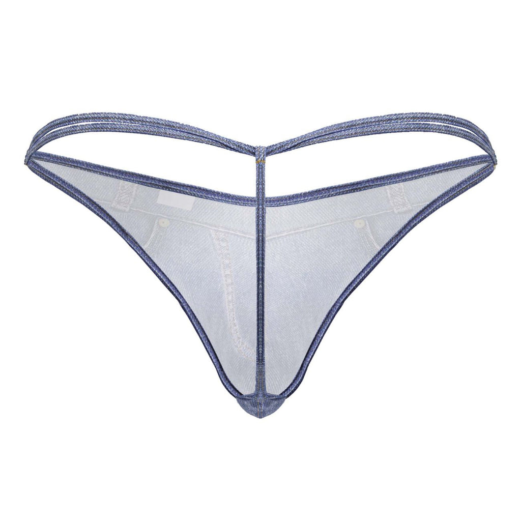 CandyMan 99899 Cowboy Thongs Color Denim Blue