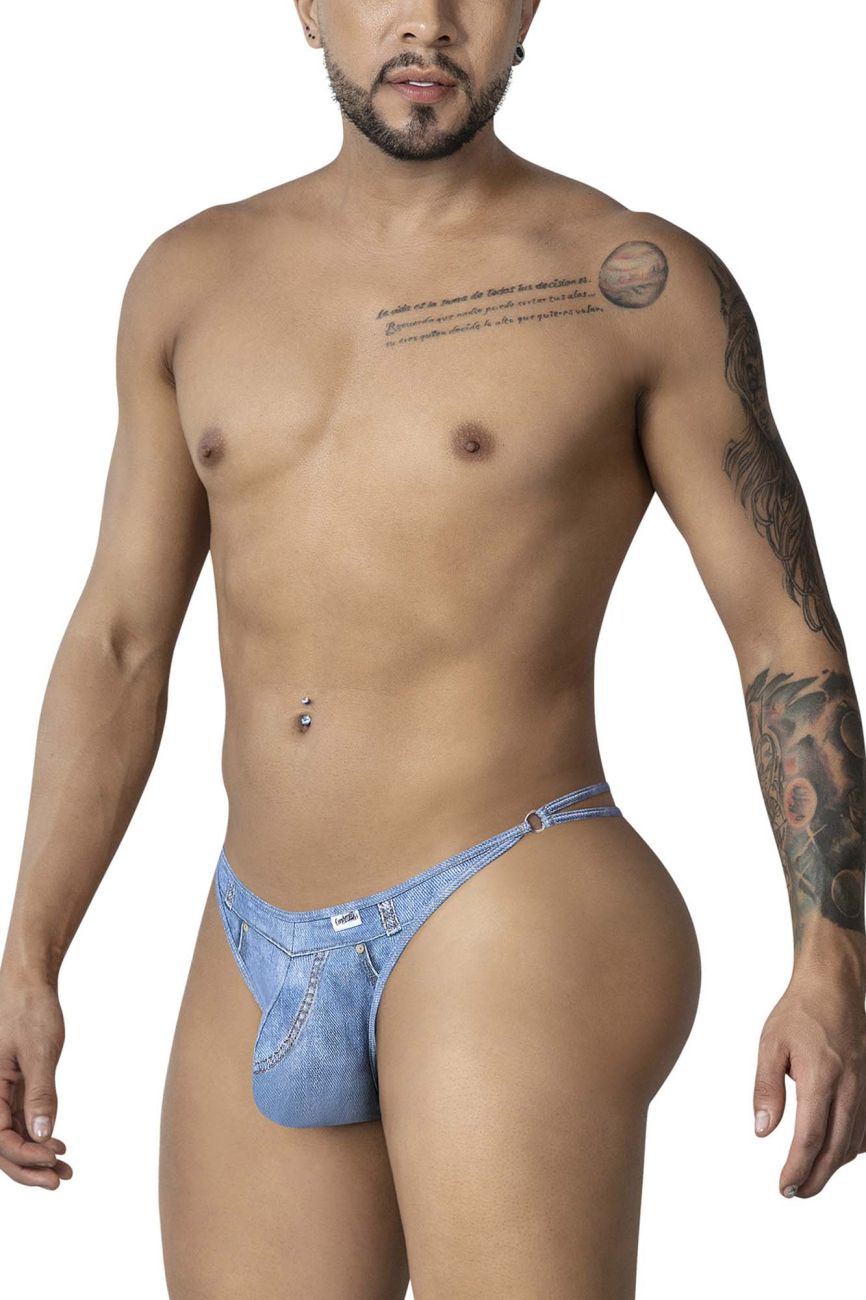 CandyMan 99899 Cowboy Thongs Color Denim Blue