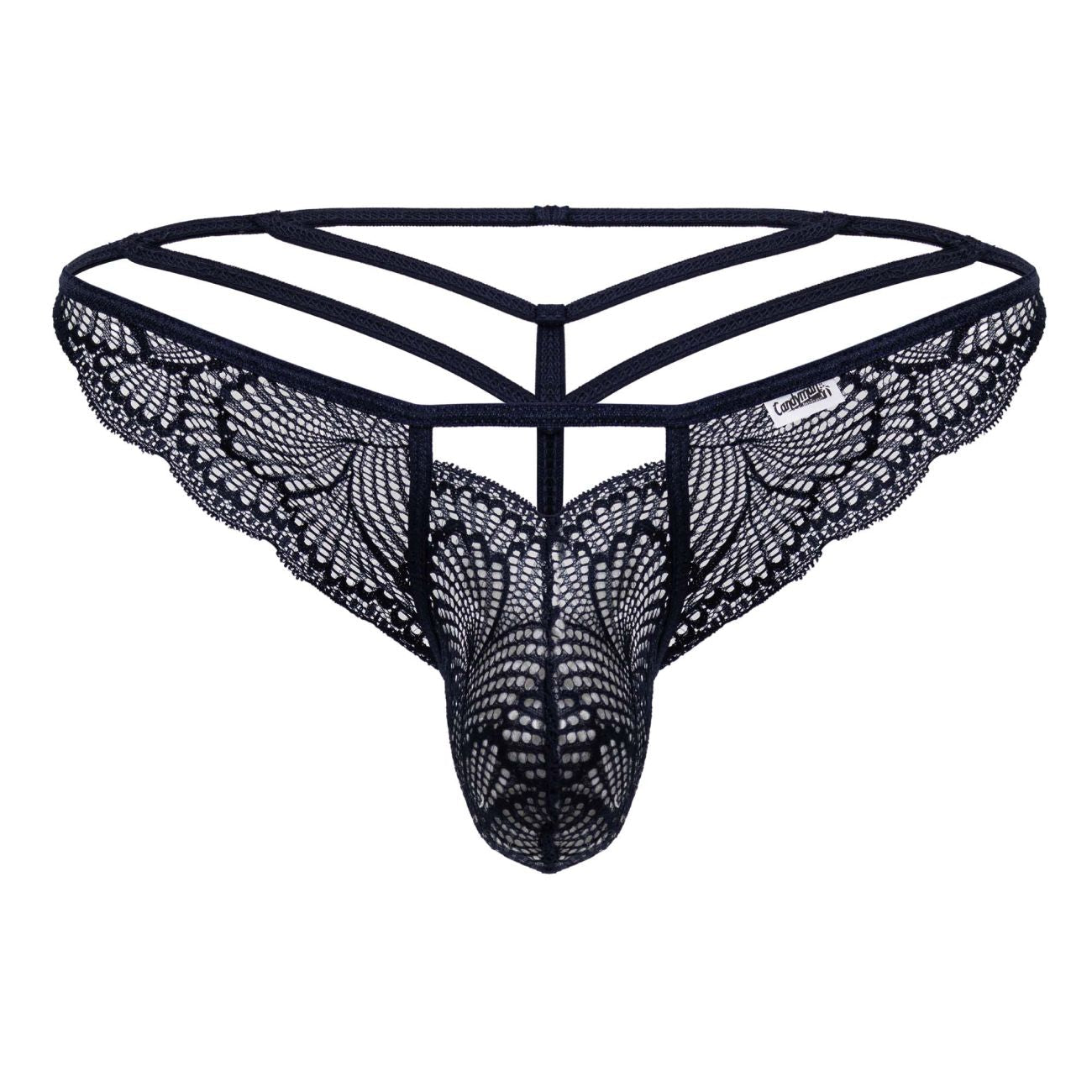 CandyMan 99910 Lace Thongs Color Navy