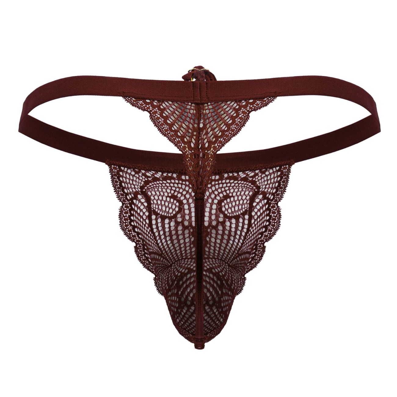 CandyMan 99915 Lace Thongs Color Burgundy