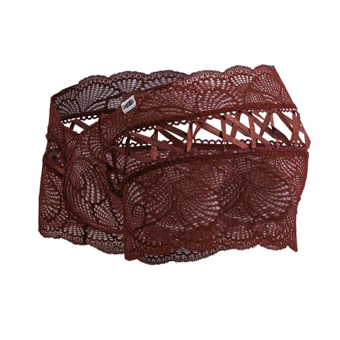 CandyMan 99916 Lace Trunks Color Burgundy