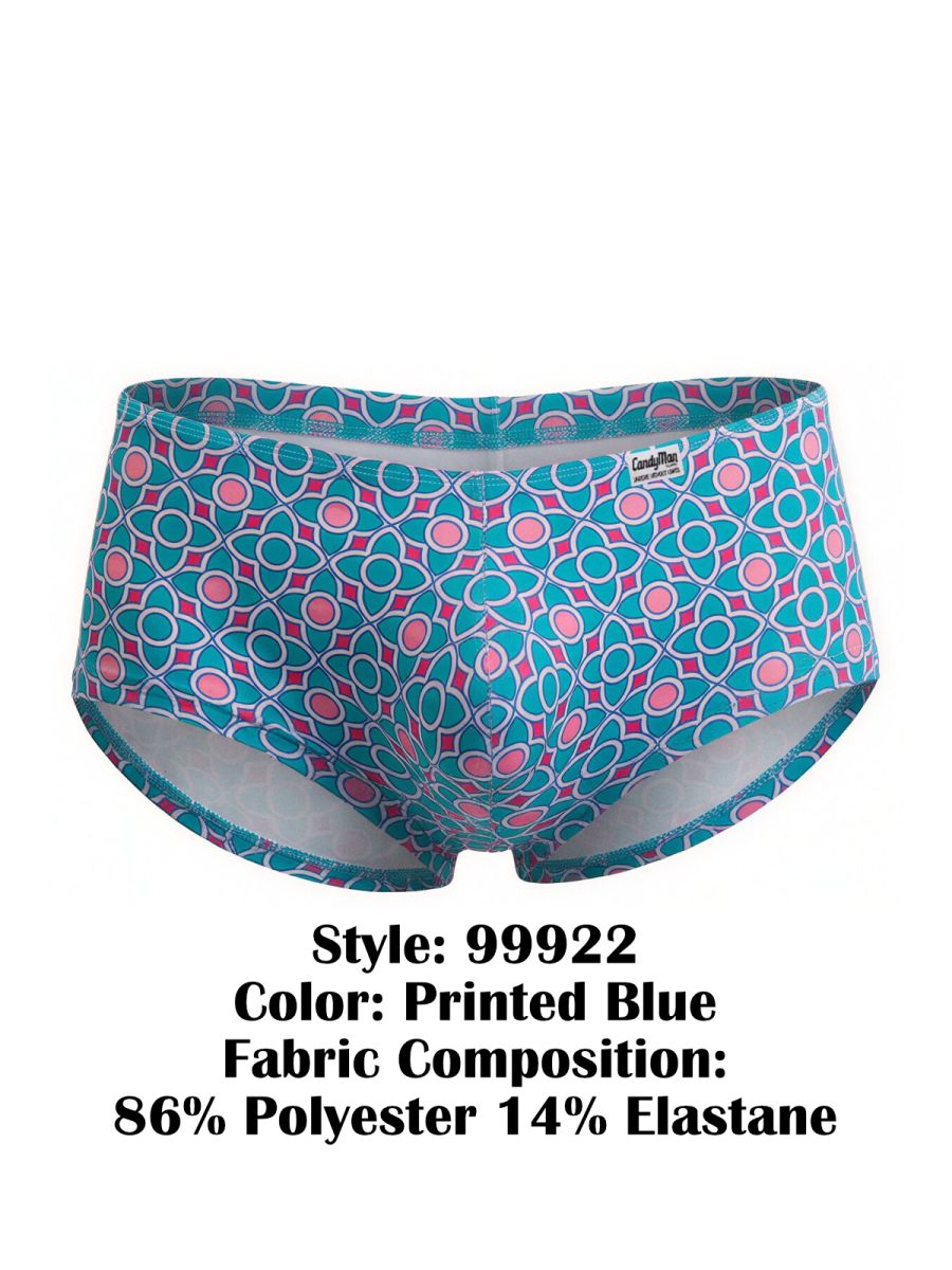 CandyMan 99922 Trunks Color Printed Blue