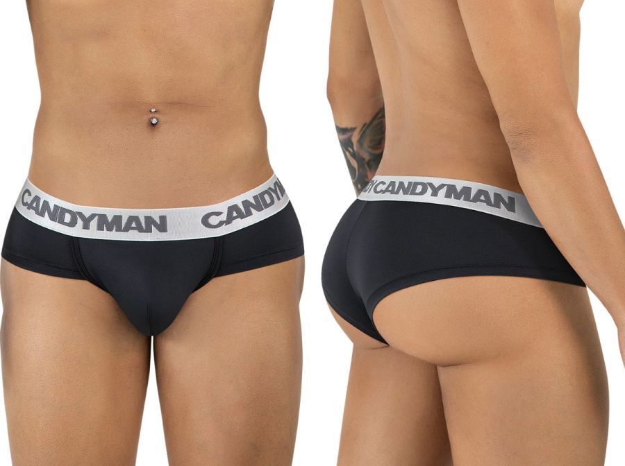 CandyMan 99932 Briefs Color Black-Silver