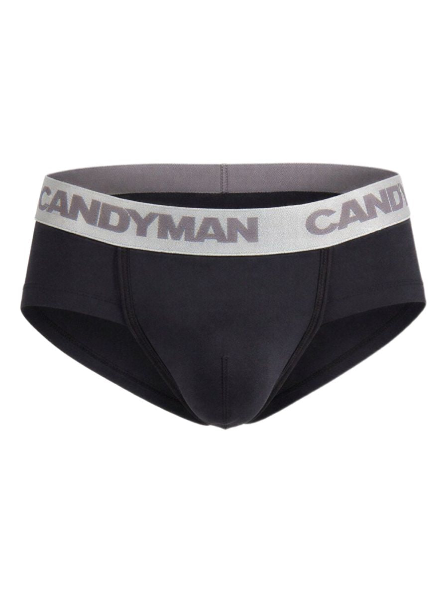 CandyMan 99932 Briefs Color Black-Silver