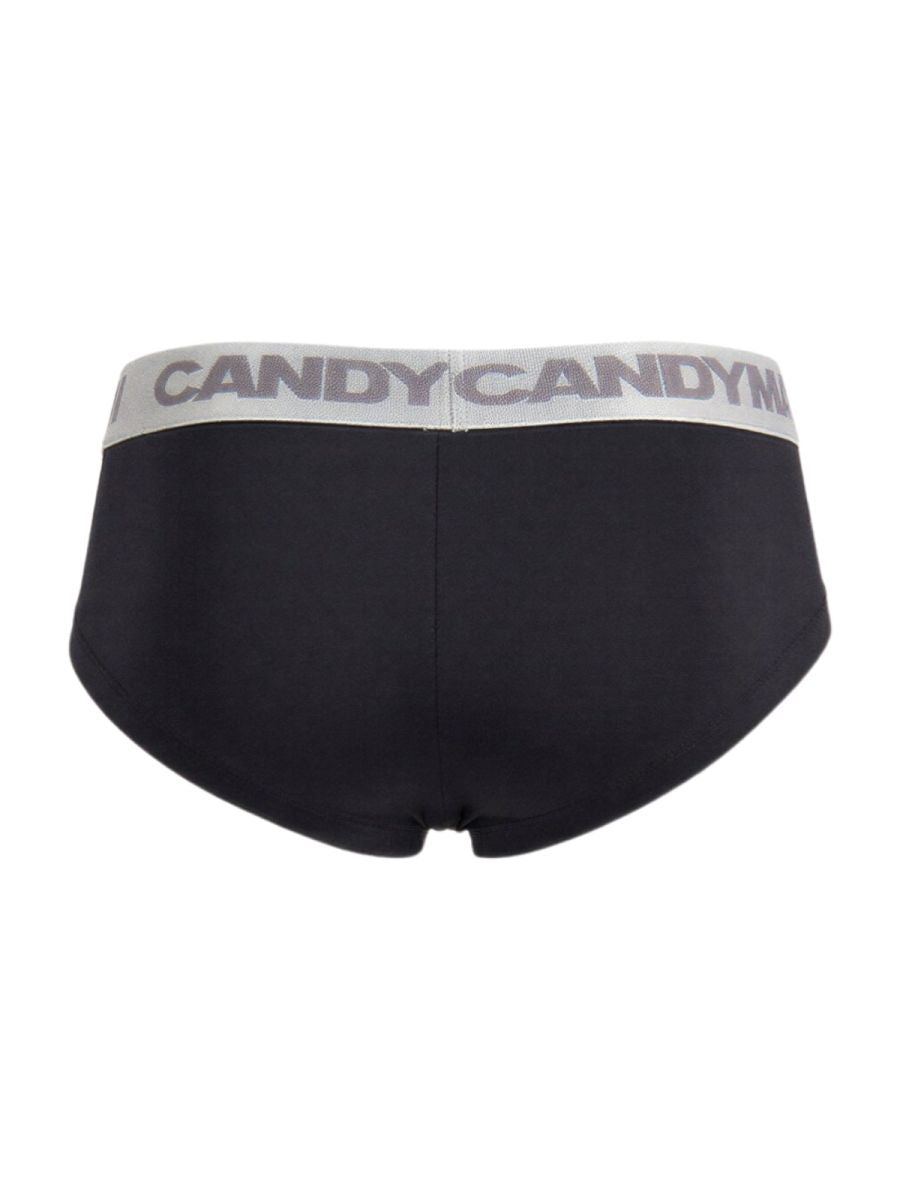 CandyMan 99932 Briefs Color Black-Silver