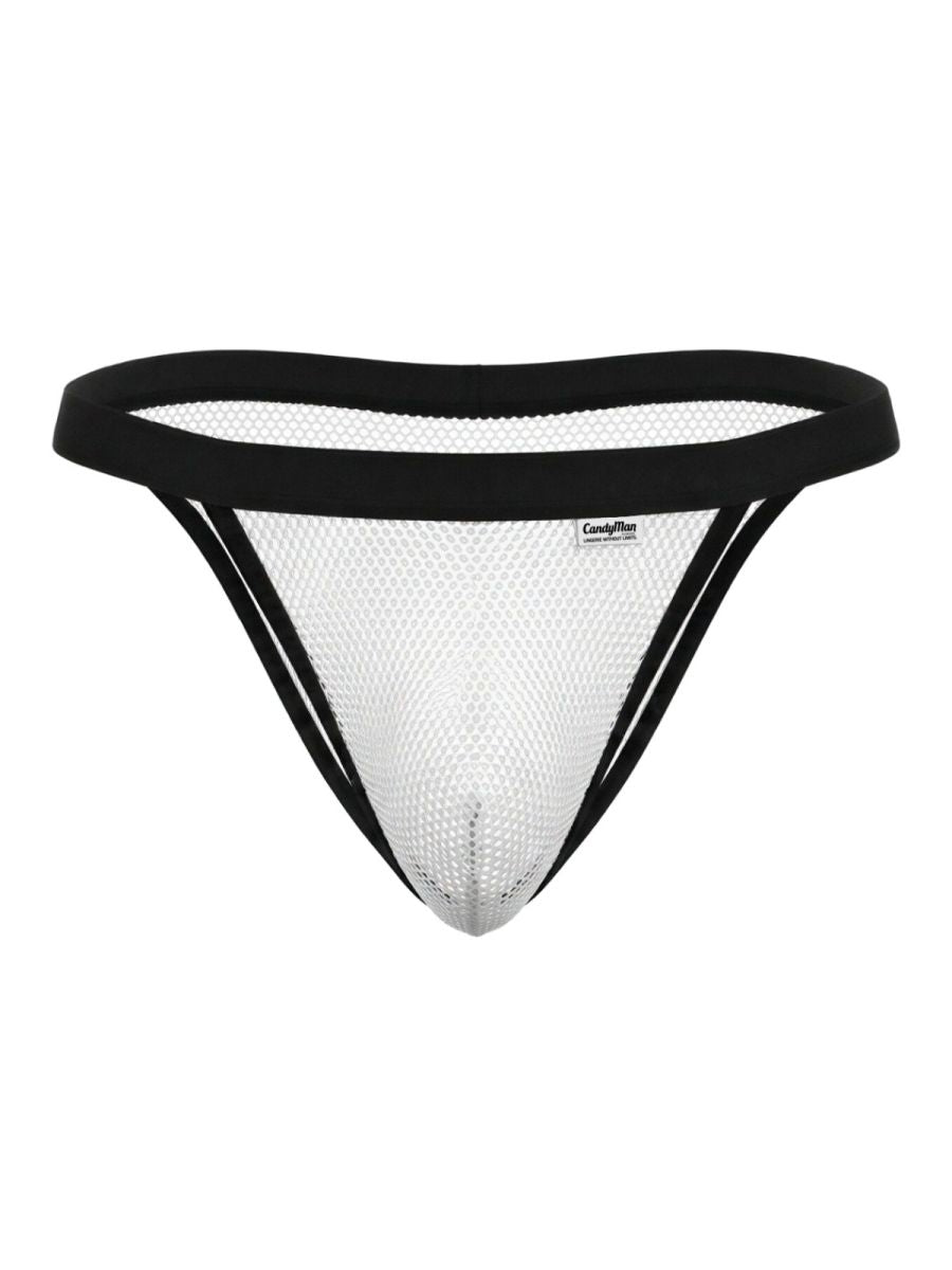 CandyMan 99933 Bikini Color White Mesh