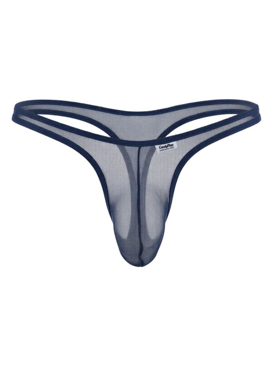 CandyMan 99954 Thongs Color Navy Mesh