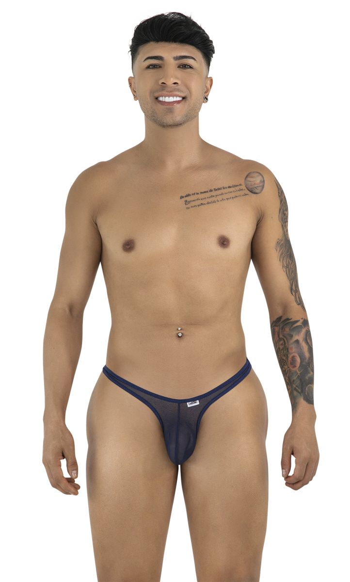 CandyMan 99954 Thongs Color Navy Mesh