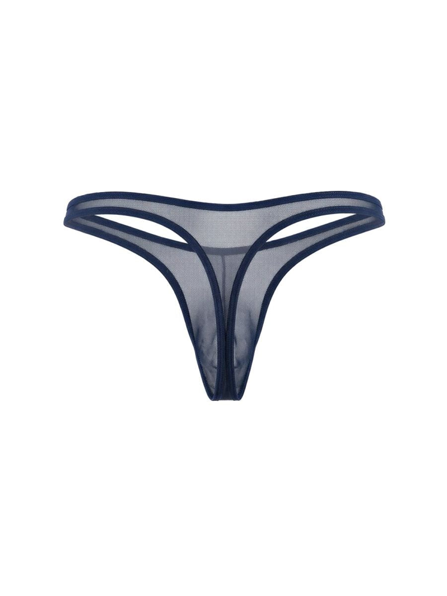 CandyMan 99954 Thongs Color Navy Mesh