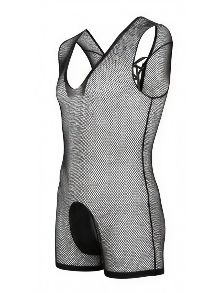CandyMan 99956 Bodysuit Color Black