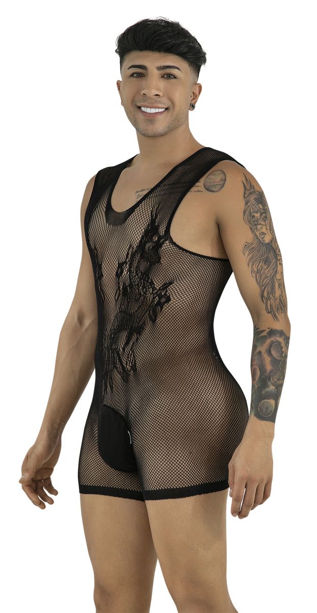 CandyMan 99958 Bodysuit Color Black
