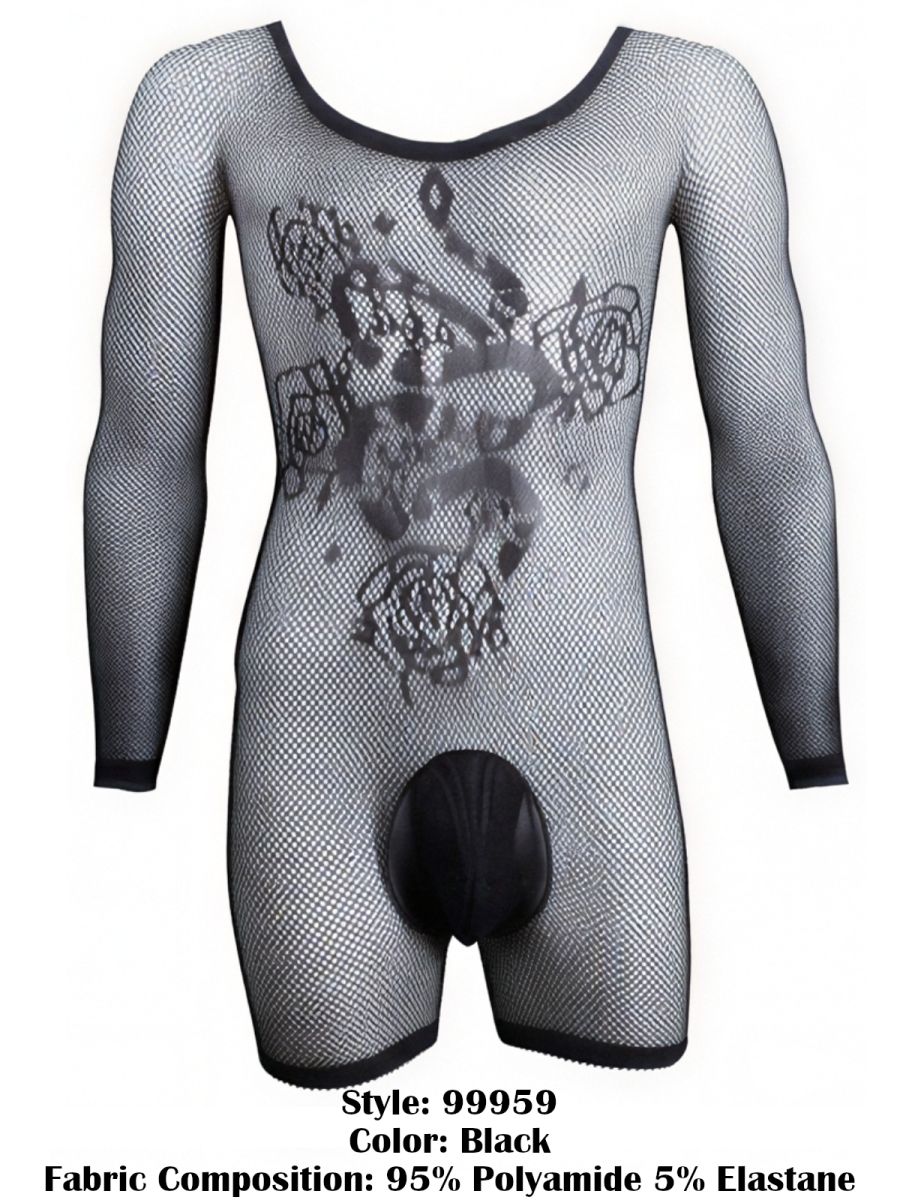CandyMan 99959 Bodysuit Color Black