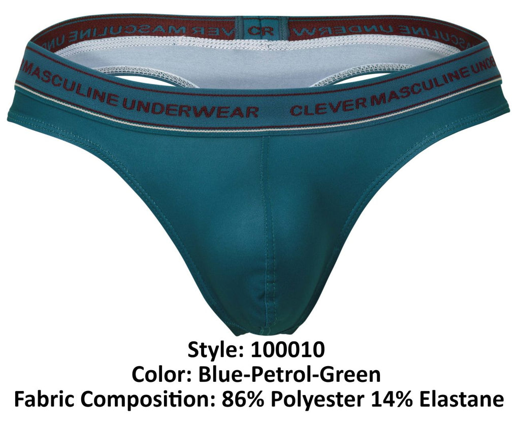 Clever 100010 3PK Australian Latin Thongs Color Blue-Petrol-Green