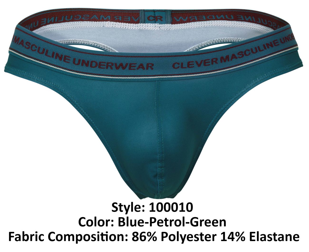 Clever 100010 3PK Australian Latin Thongs Color Blue-Petrol-Green