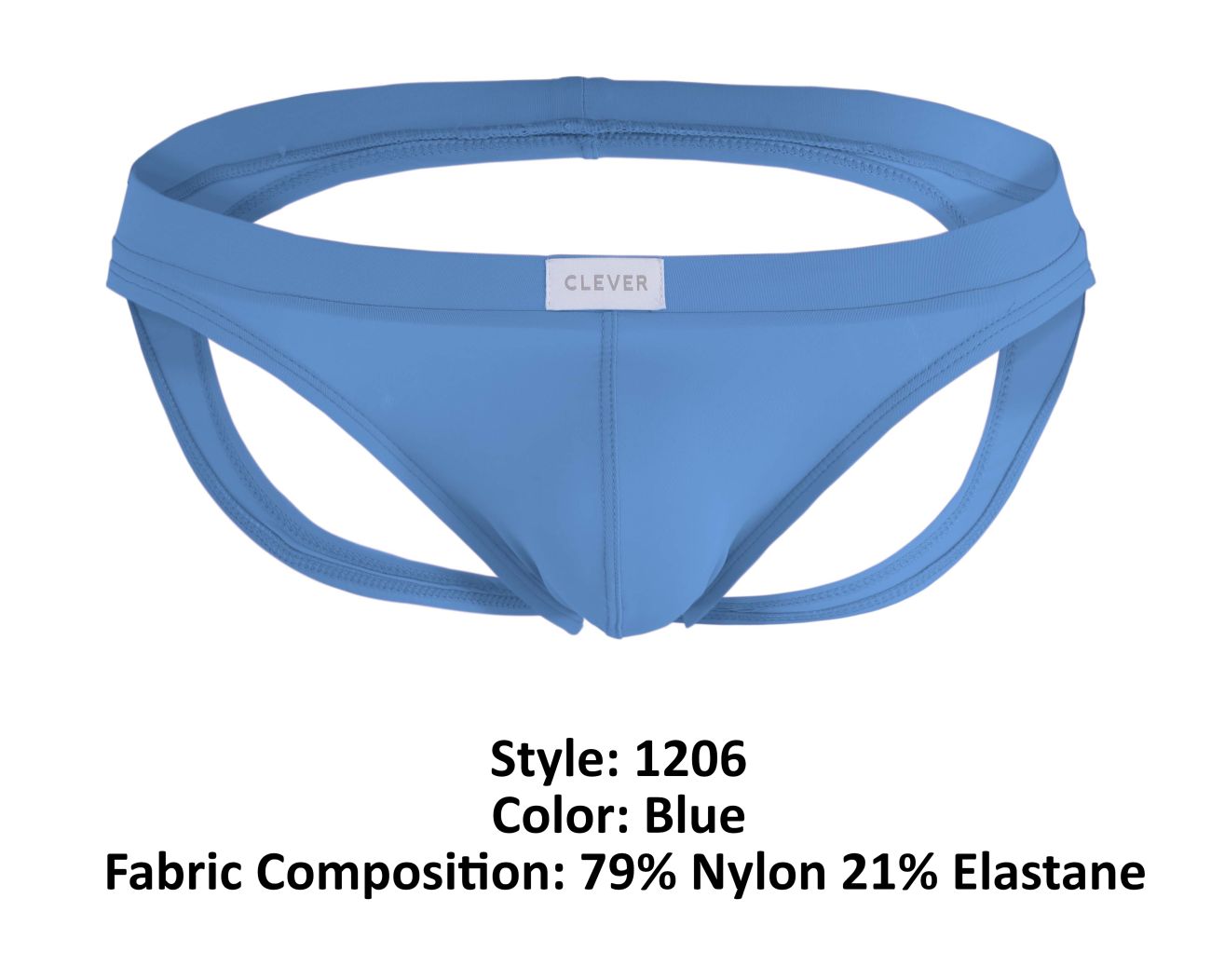 Clever 1206 Angel Jockstrap Color Blue