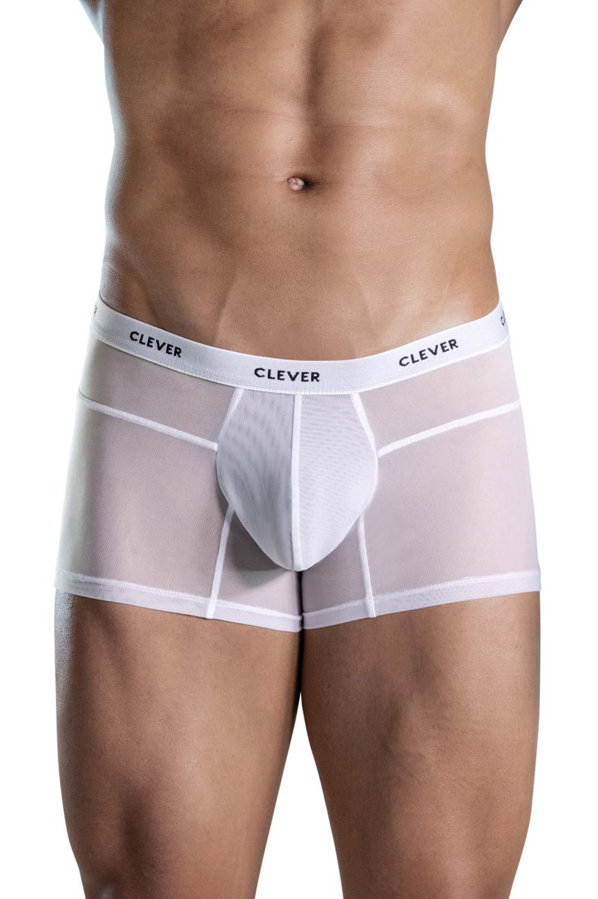 Clever Moda Men's Underwear 1673 Legend Trunks Color White