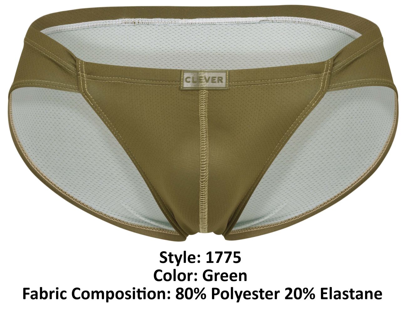 Clever 1775 Optimo Briefs Color Green