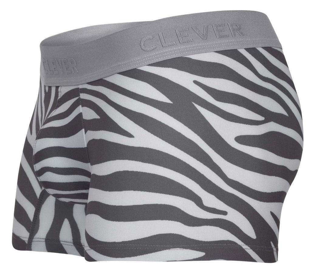 Clever Moda Men's Underwear 1800 Cebra Trunks Color Gray