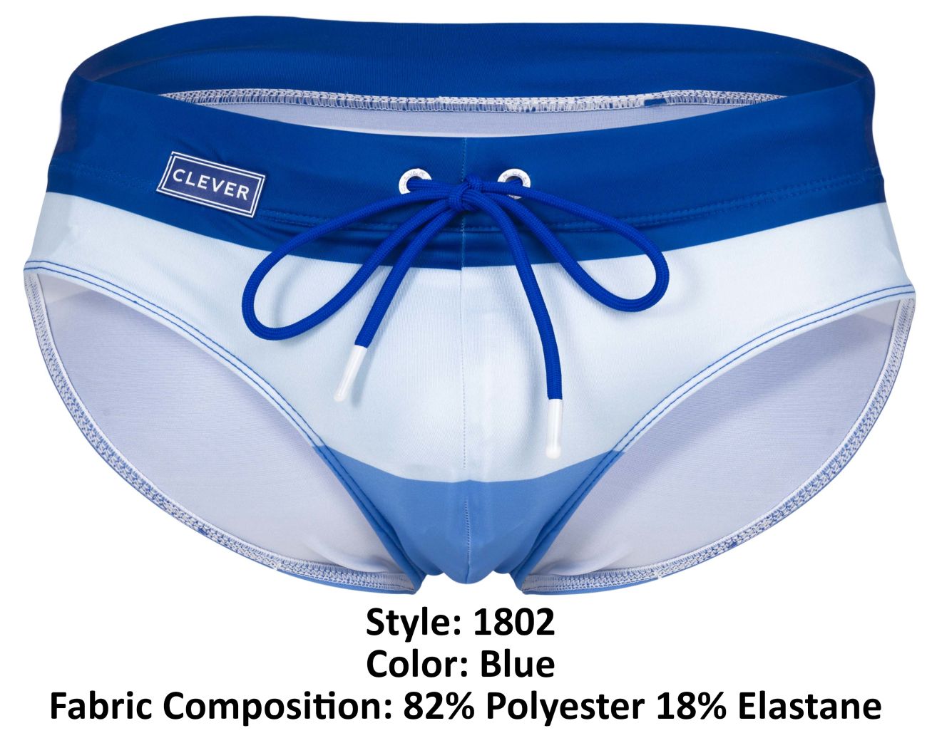 Clever 1802 Wave Swim Briefs Color Blue