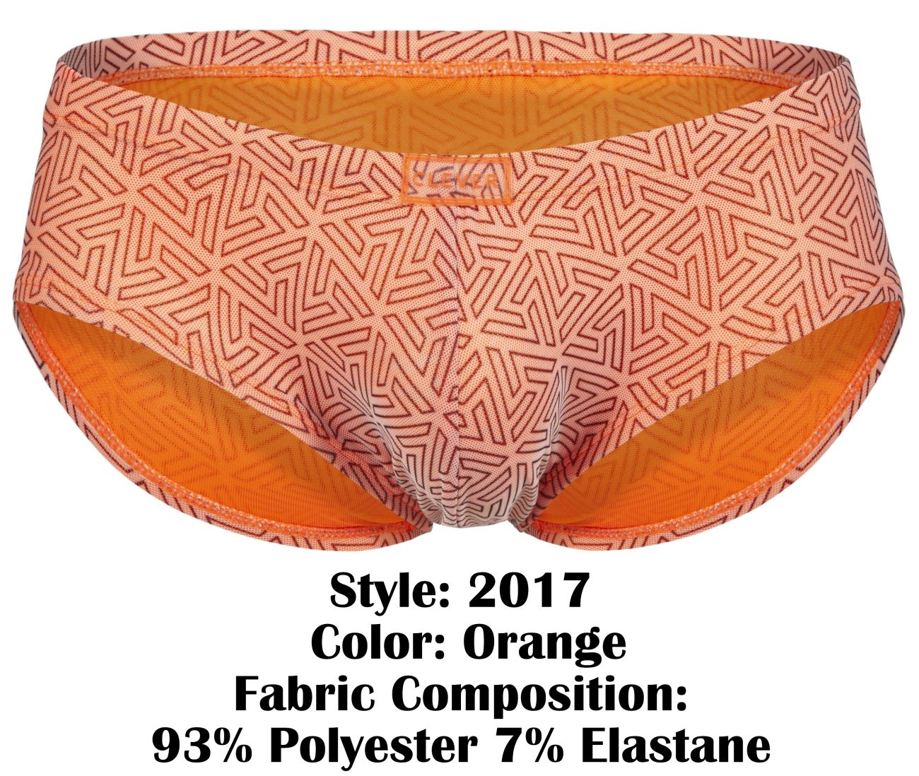 Clever 2017 Neon Briefs Color Orange