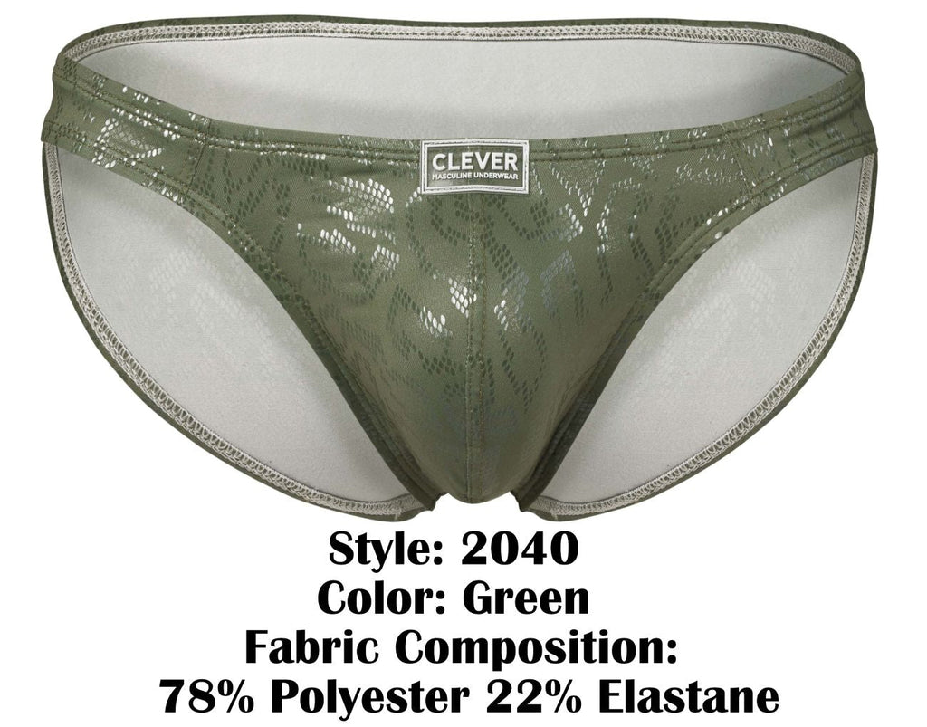 Clever 2040 Luxe Briefs Color Green