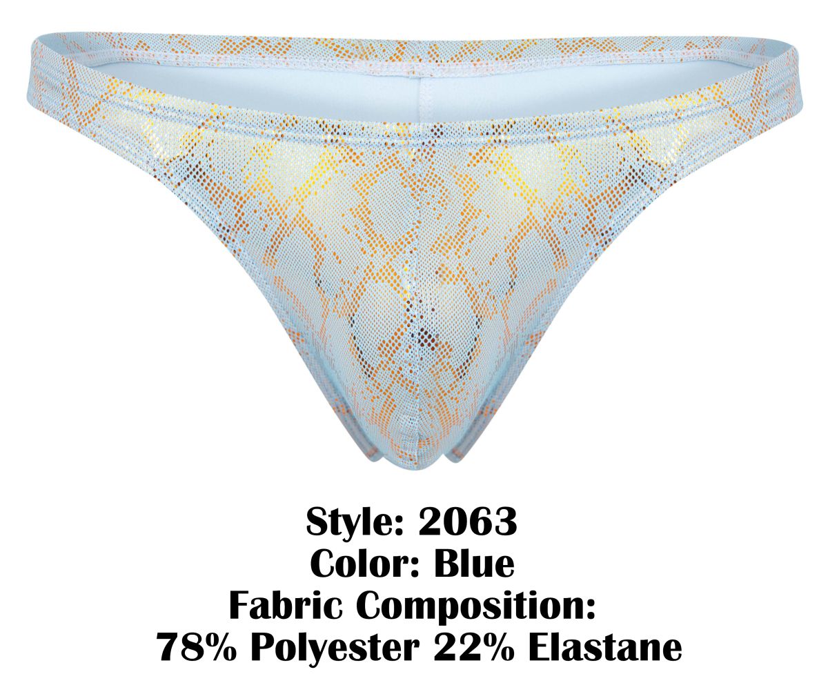 Clever 2063 Diamond Thongs Color Blue