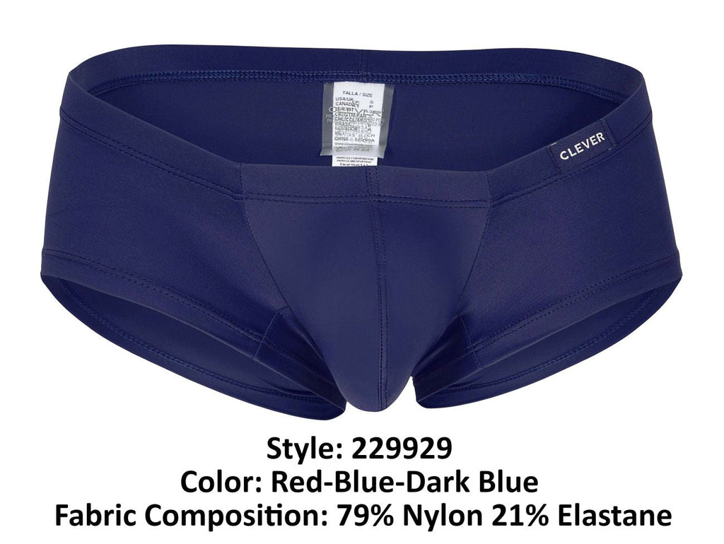Clever 229929 3PK Australian Latin Trunks Color Red-Blue-Dark Blue