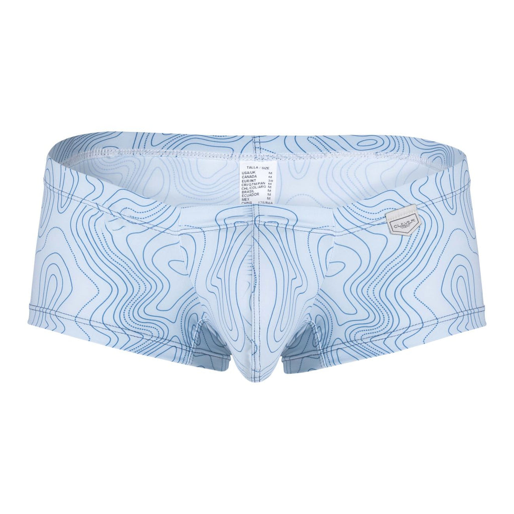Clever 229951 3PK Autralian Latin Trunks Color Blue-White-Green
