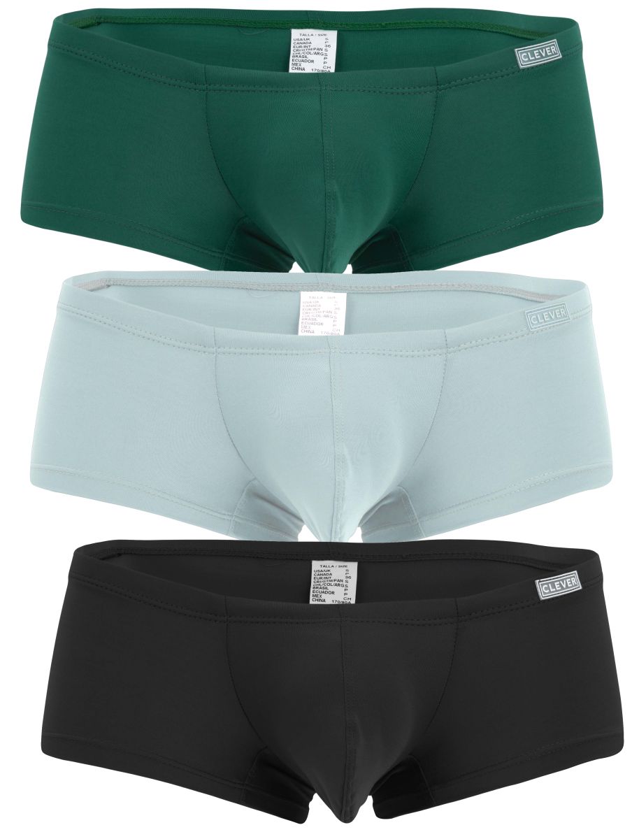 Clever 229960 3PK Australian Latin Trunks Color Multi-colored