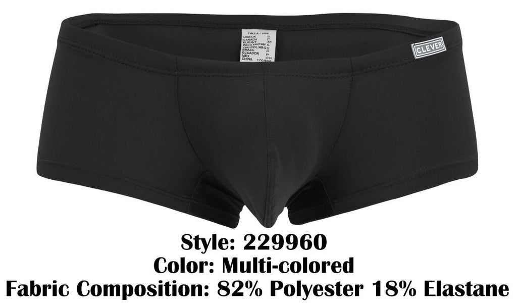 Clever Moda Men's Underwear 229960 3PK Australian Latin Trunks Color Multi-colored