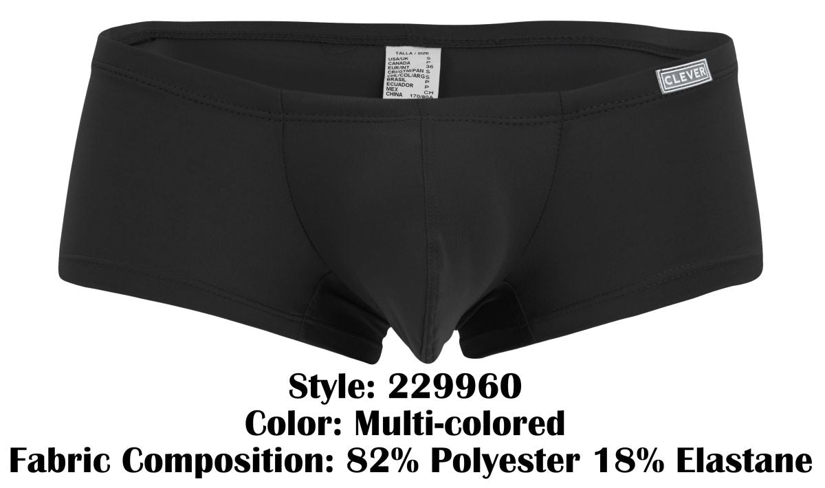 Clever Moda Men's Underwear 229960 3PK Australian Latin Trunks Color Multi-colored