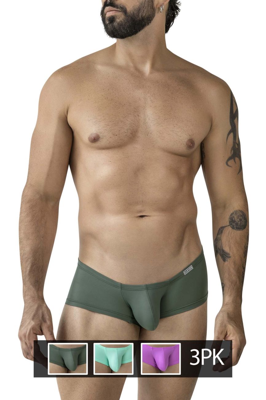 Clever 229961 3PK Australian Latin Trunks Color Multi-colored