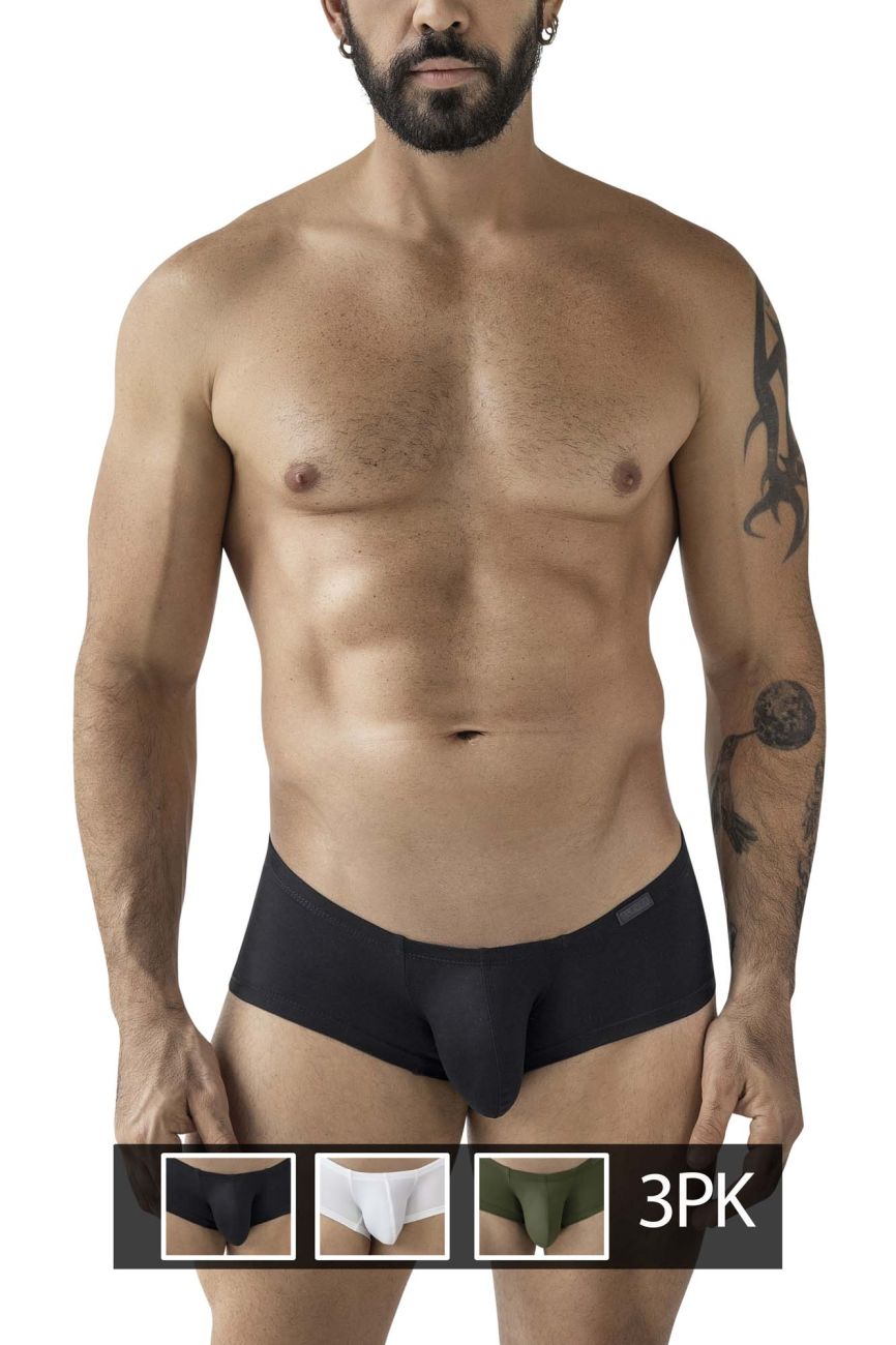 Clever Moda Men's Underwear 229964 3PK Australian Latin Trunks Color Multi-colored