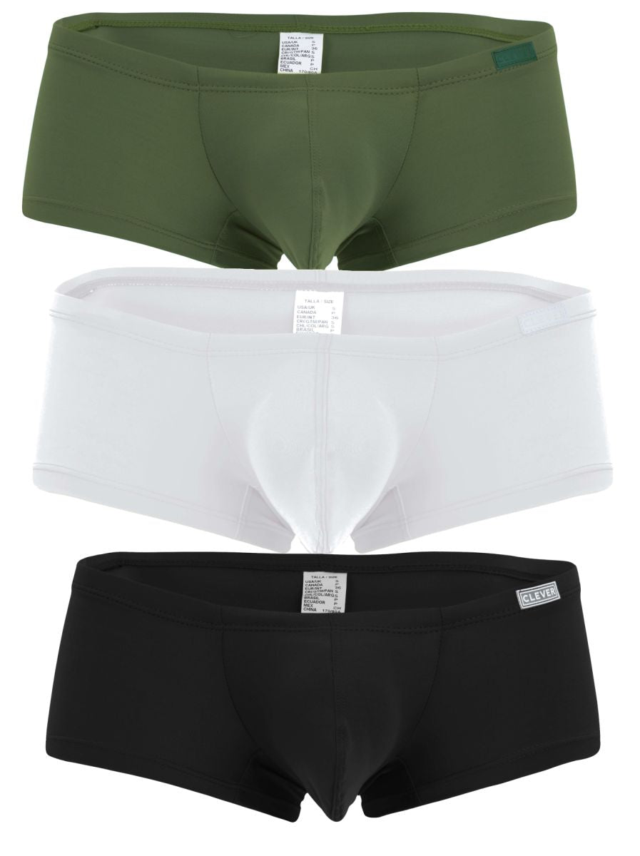 Clever Moda Men's Underwear 229964 3PK Australian Latin Trunks Color Multi-colored