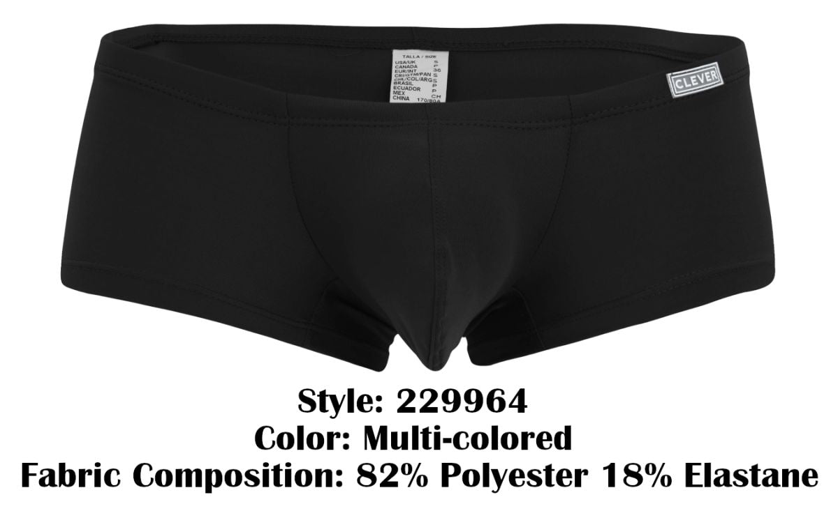 Clever Moda Men's Underwear 229964 3PK Australian Latin Trunks Color Multi-colored