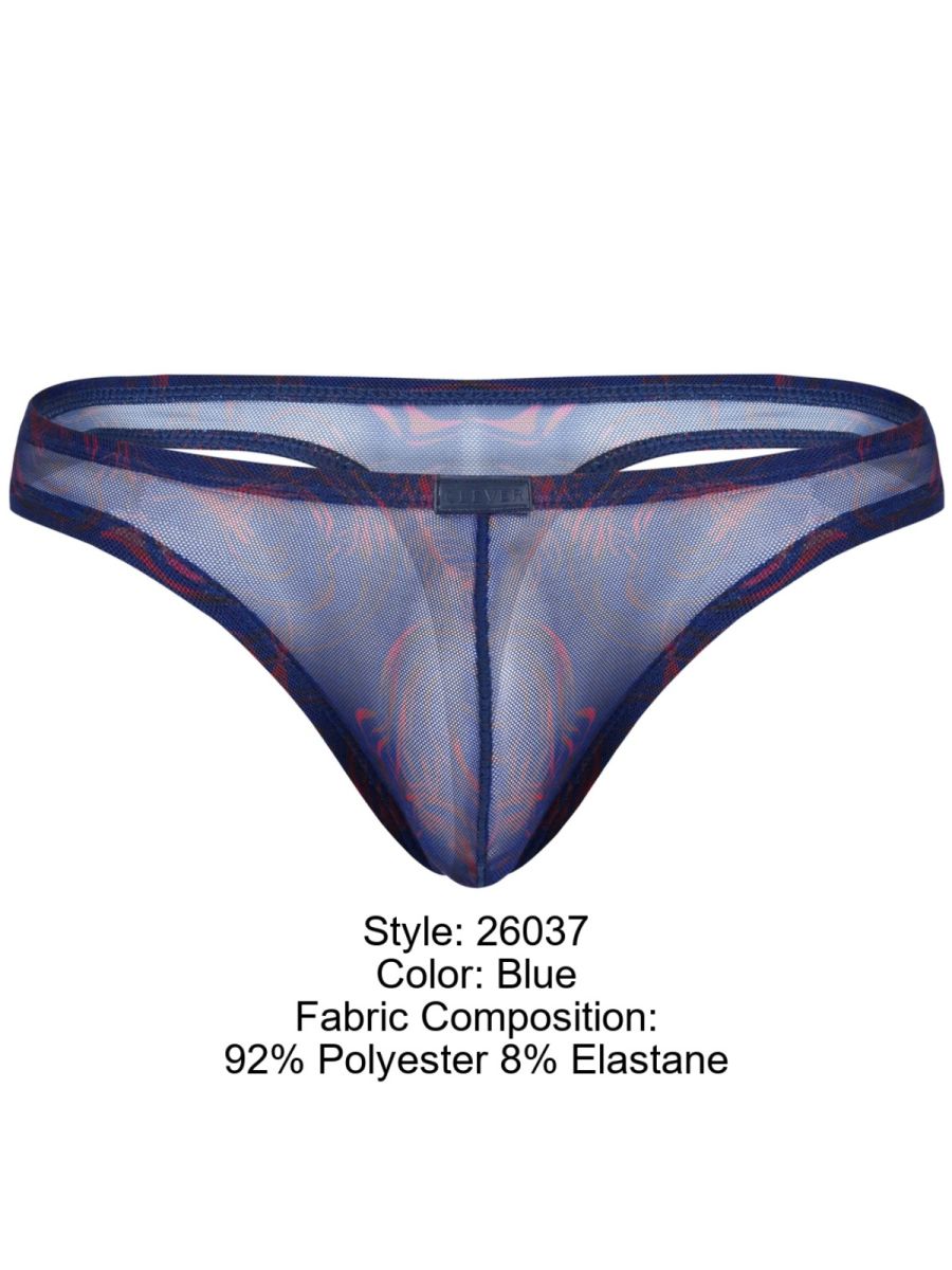 Clever 26037 Experience Bold Sensuality with the Clever 26037 Calipso Thongs in Blue Color Blue