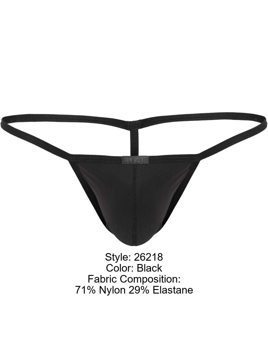Clever 26218 Men's Underwear Filandia Minimalist Micro Thongs Color Black