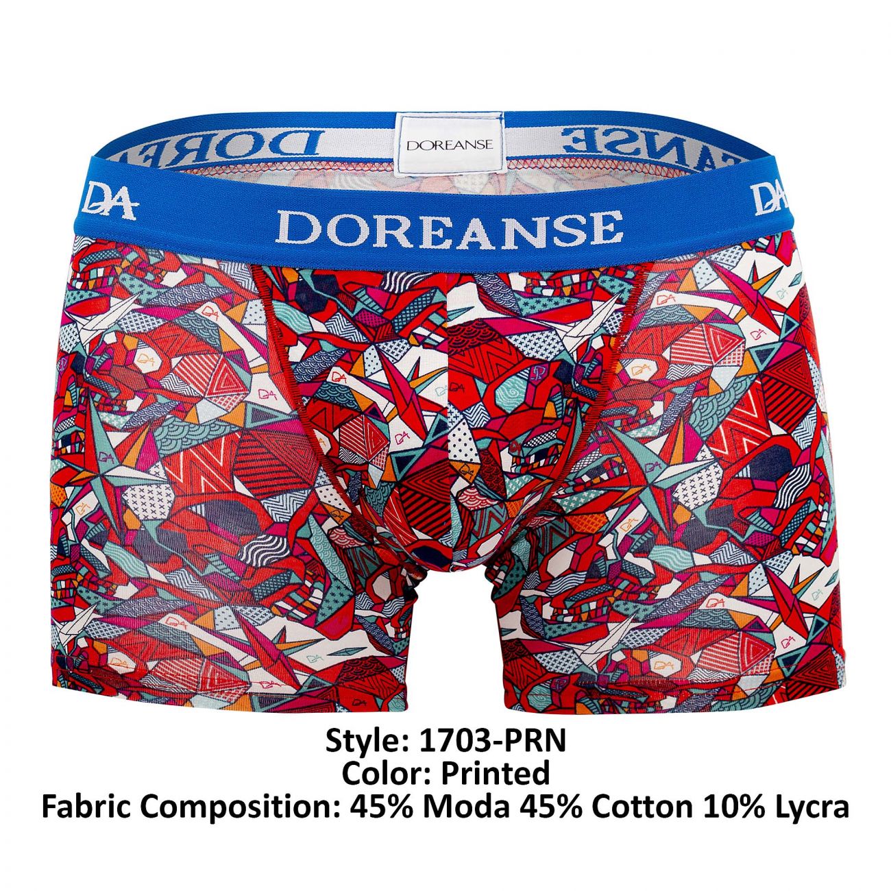 Doreanse 1703-PRN Pop Art Trunks Color Printed