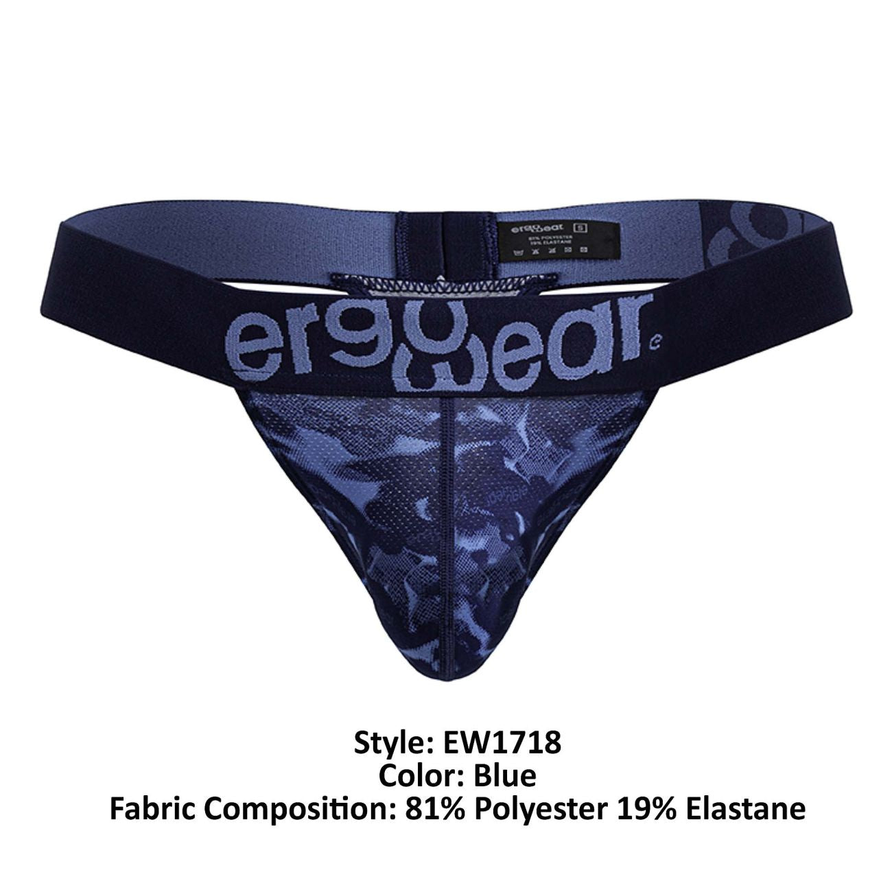 ErgoWear EW1718 MAX SE CAMO G-String Color Blue