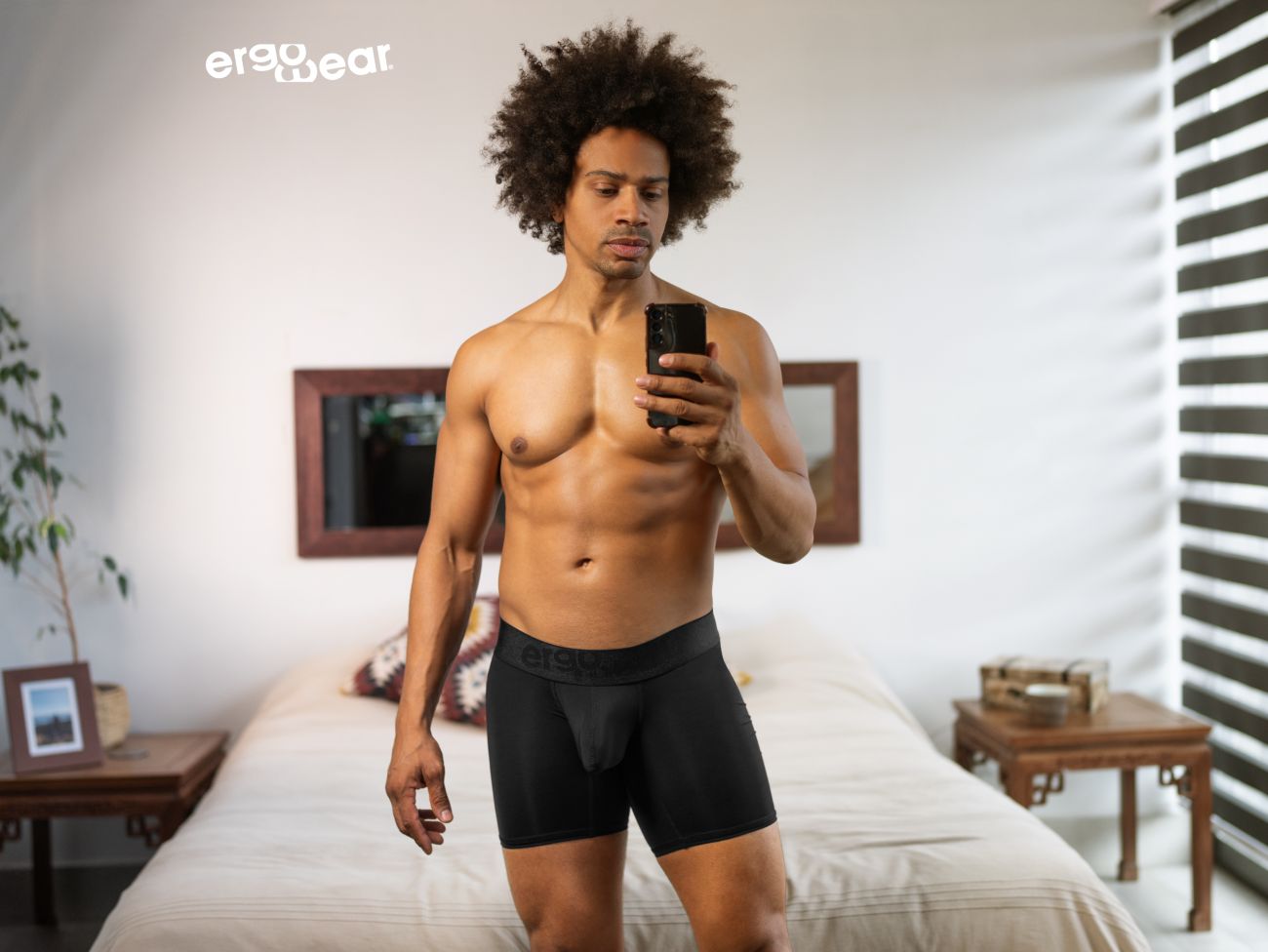 ErgoWear EW1749 MAX BOLD Boxer Briefs Color Black