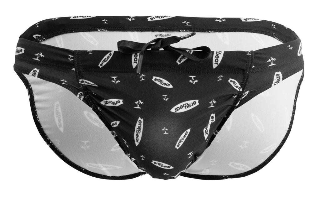 ErgoWear EW1763 FEEL SW Swim Briefs Color Black-White