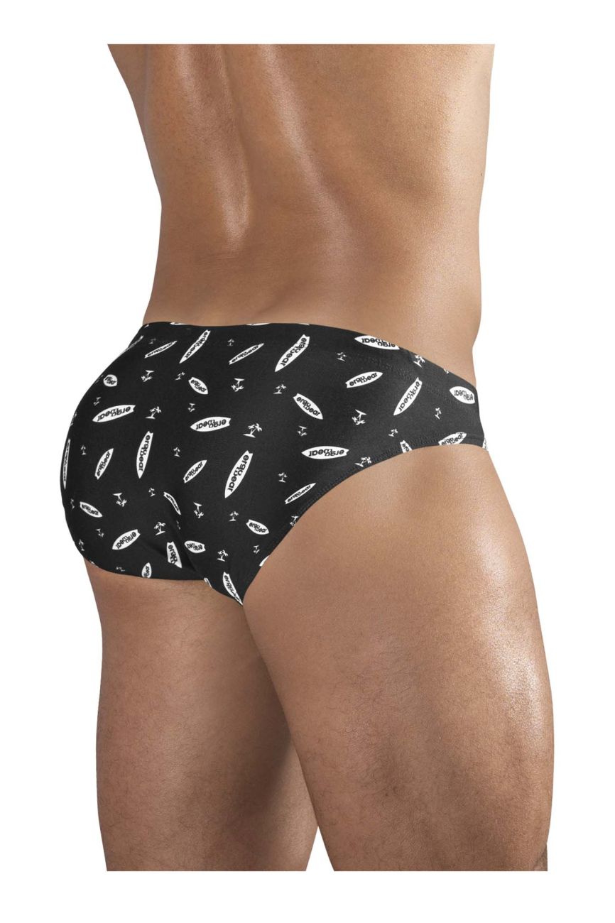 ErgoWear EW1763 FEEL SW Swim Briefs Color Black-White