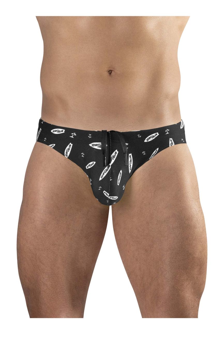 ErgoWear EW1766 X4D SW Swim Briefs Color Black-White