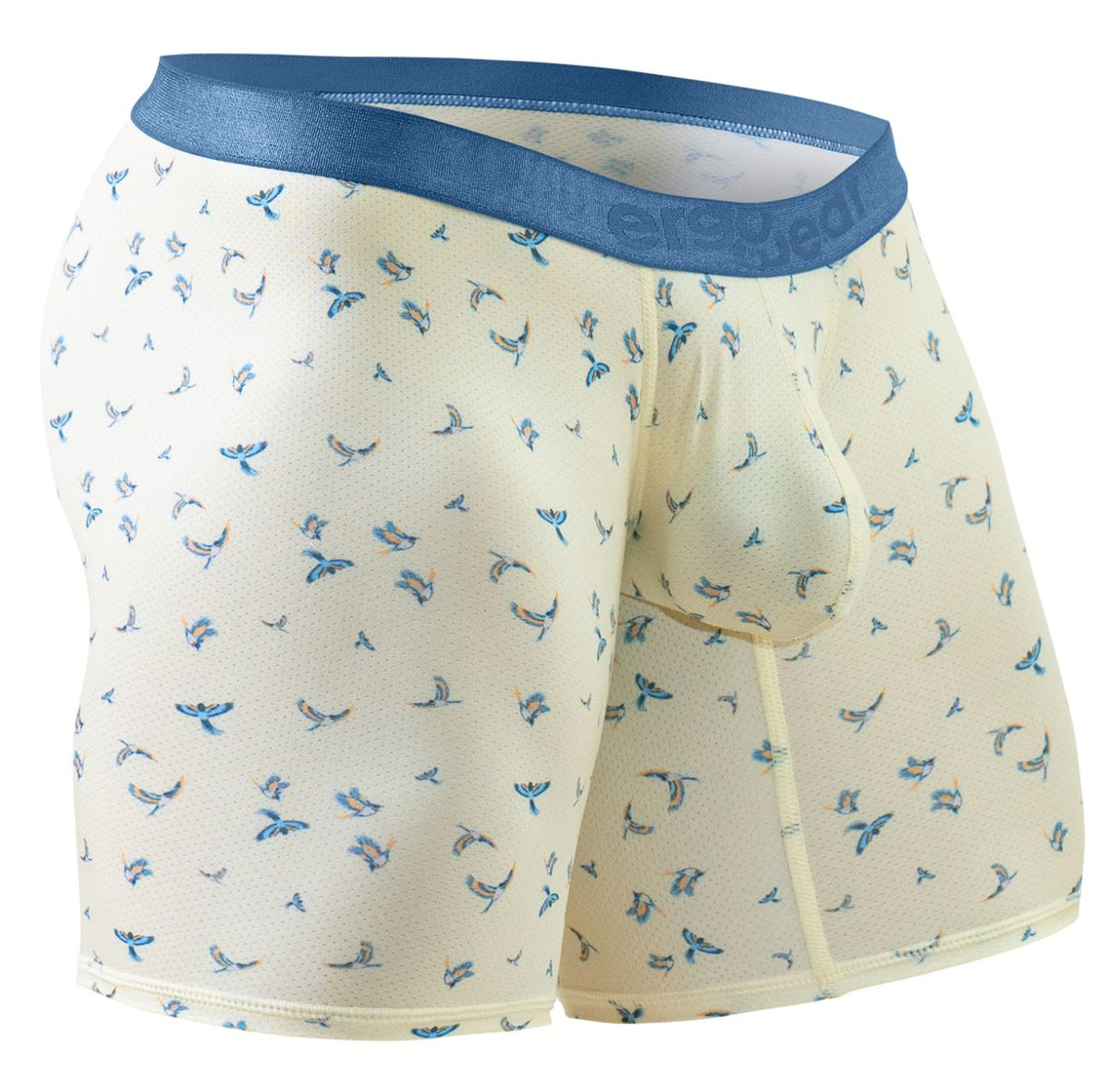 ErgoWear EW1771 SLK SE Boxer Briefs Color Vanilla-Birds