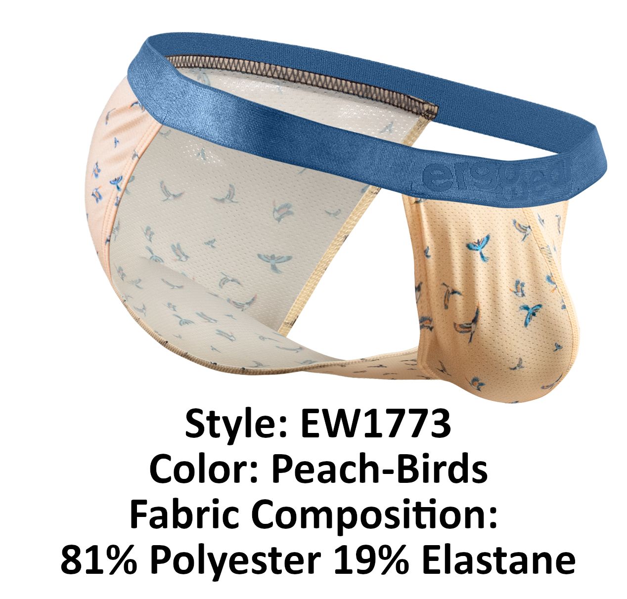 ErgoWear EW1773 SLK SE Bikini Color Peach-Birds