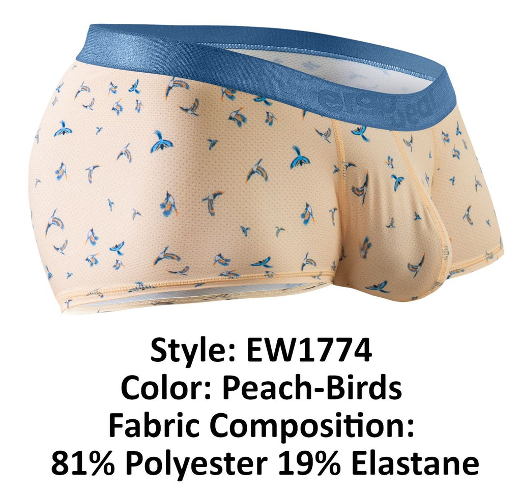 ErgoWear EW1774 SLK SE Trunks Color Peach-Birds
