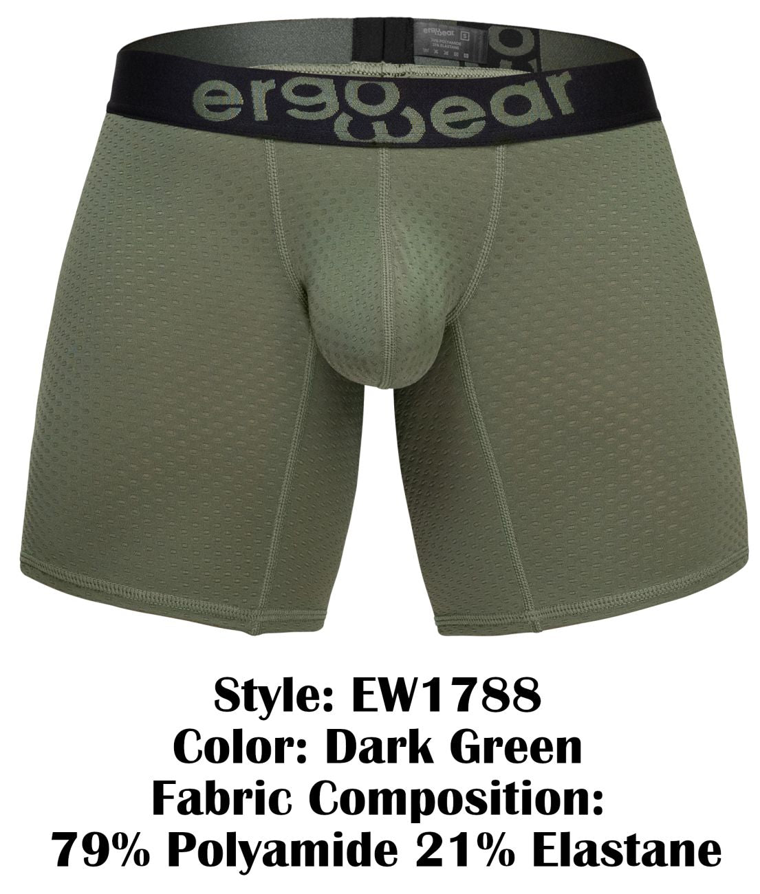 ErgoWear EW1788 MAX FLOW Boxer Briefs Color Dark Green