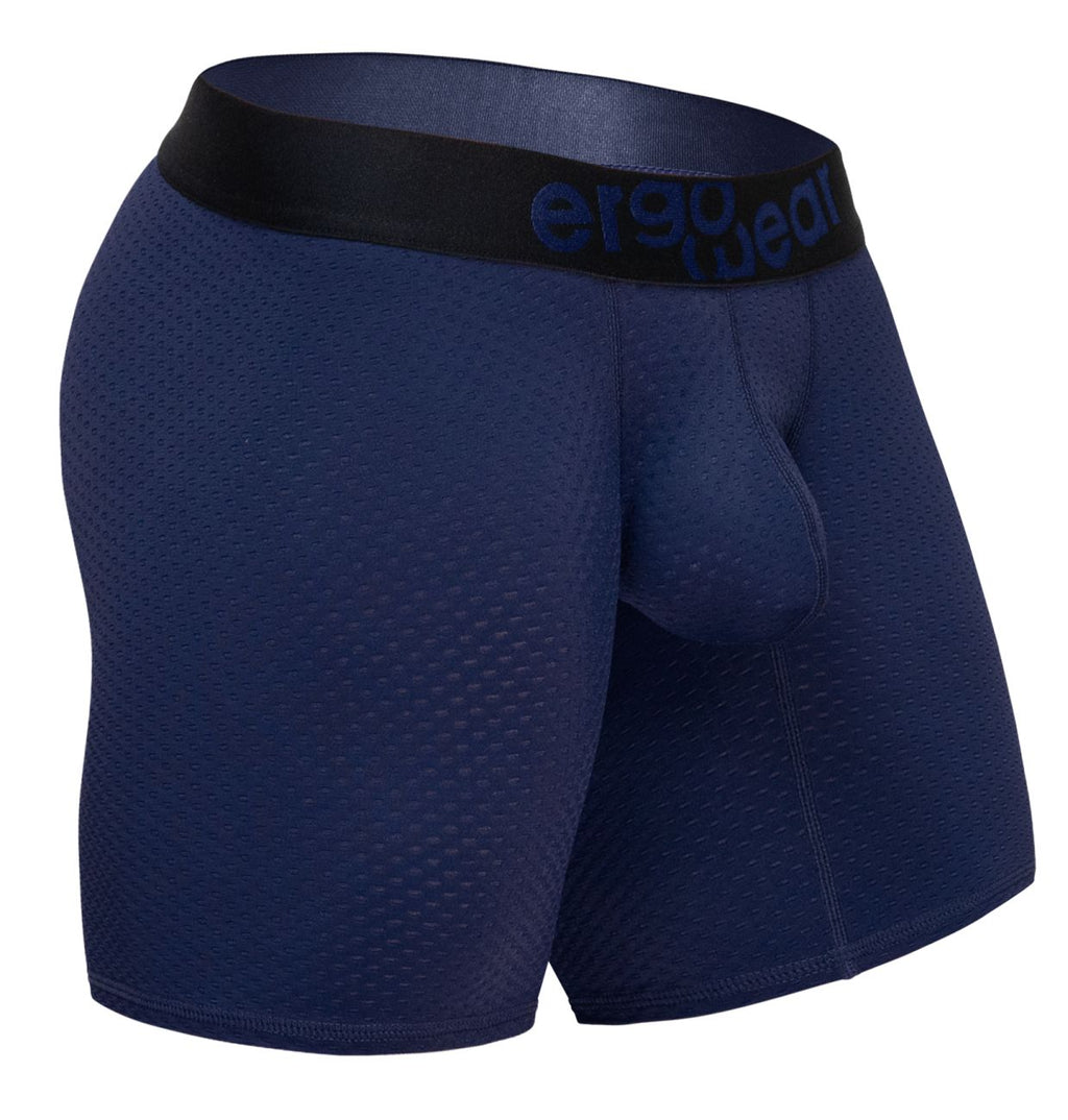 ErgoWear Men's Underwear EW1792 MAX FLOW Boxer Briefs Color Dark Blue