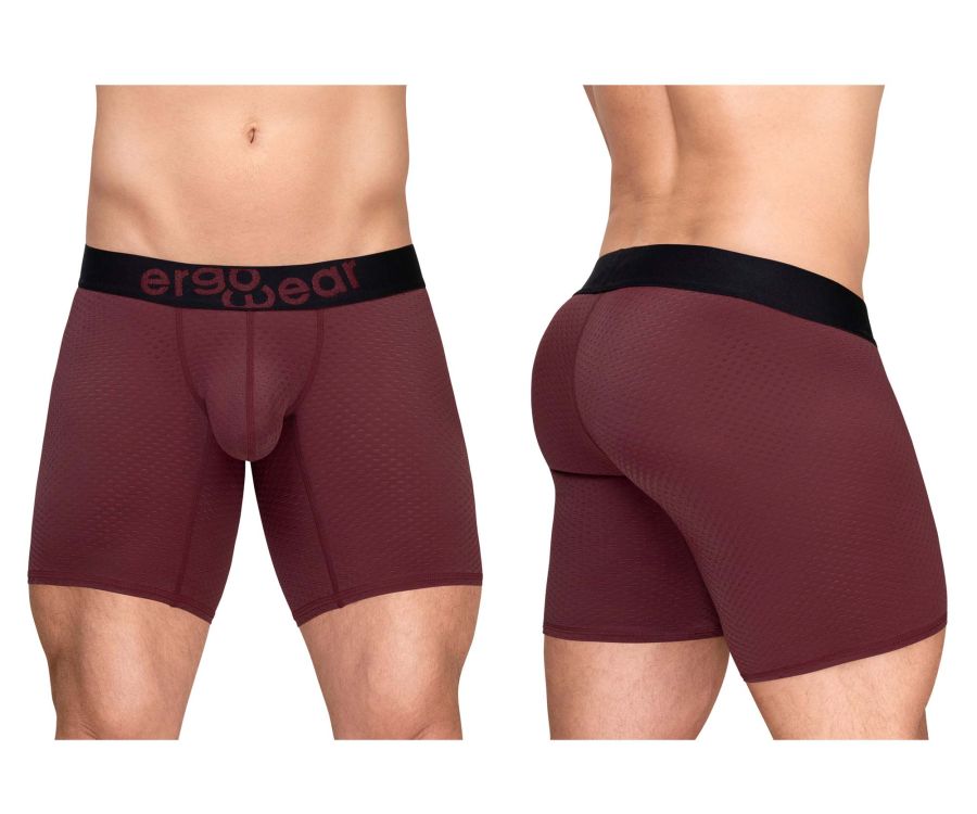 ErgoWear EW1796 MAX FLOW Boxer Briefs Color Burgundy
