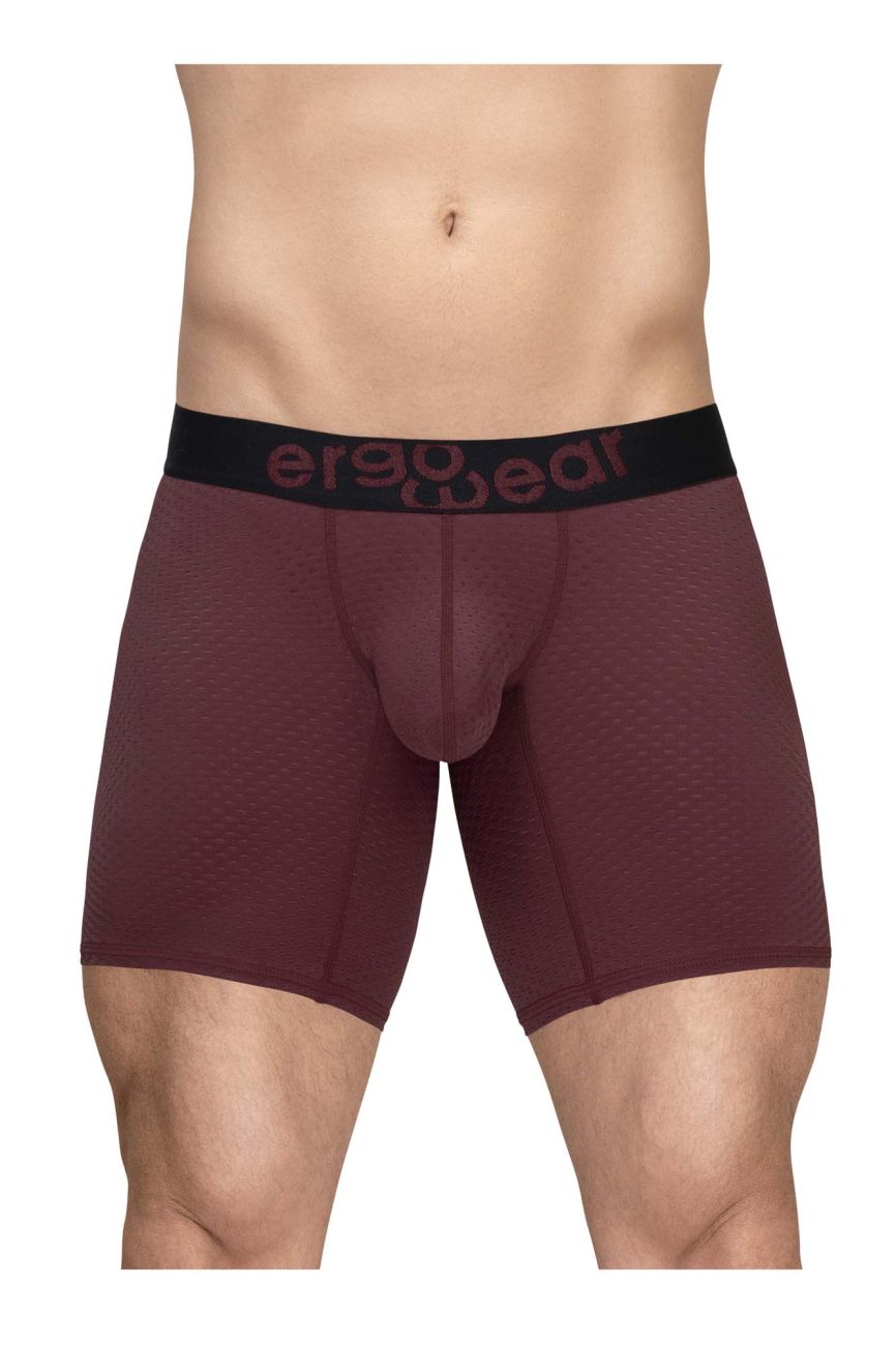ErgoWear EW1796 MAX FLOW Boxer Briefs Color Burgundy